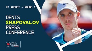 PRESS CONFERENCE  DENIS SHAPOVALOV  ROUND 1  NBO24 [upl. by Lederer]