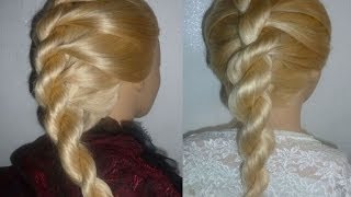 Französische KordelZopf FlechtFrisur für MädchenSchuleAlltagRope Twist Braid HairstylePeinados [upl. by Rusticus]