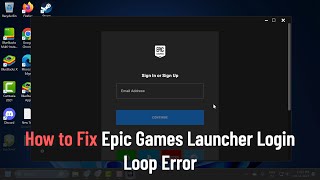 How To Fix Epic Games Launcher Login Loop Error  Cant Log In [upl. by Anippesuig]