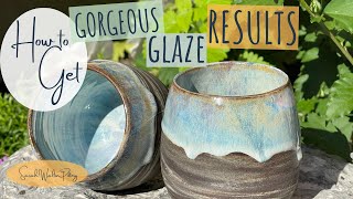 StepByStep GLAZE WITH ME Video Using AMACO MAYCO and SPECTRUM Glazes on MARBLED CLAY HD 1080p [upl. by Payne270]