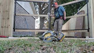 installing a 12ft double gate using the adjust agate frame kit [upl. by Warton]