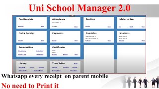 Uni School Manager 2 0 [upl. by Rodolfo]