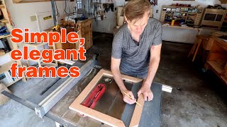 Picture frame BASICS How to make a simple picture frame using a tablesaw [upl. by Guinevere218]