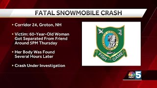 Groton fatal snowmobile crash [upl. by Htebazle]