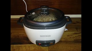 Using The Black  Decker Rice Cooker For The 1st Time [upl. by Anatolio]