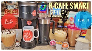 Review Keurig KCafe Smart Single Serve Coffee Maker Latte Cappuccino KCup Machine I LOVE IT [upl. by Manson]