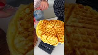 Käse Protein Waffeln 😋 shorts rezept protein [upl. by Petuu945]