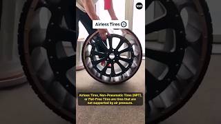 Puncture Proof Airless Tires 🛞 tires tyre wheel vehicles automobile engineering shorts [upl. by Llebpmac]