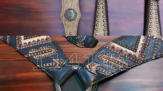 Grab your Western Leather Headstall Set today and let your inner cowboy or cowgirl shine [upl. by Waldon]