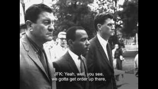 Listening In JFK on Integration in University of Mississippi September 30 1962 [upl. by Wanyen]