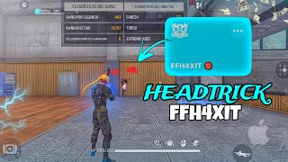 NUEVO HEADTRICK FFH4XIT👹 PARA IPHONE HS AIMBOT 9999 HEADSHOTS FREE FIRE✅ [upl. by Powder203]