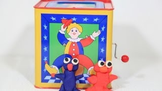 Grover Elmo Sesame Street Play With Jack in The Box Toy [upl. by Wincer]