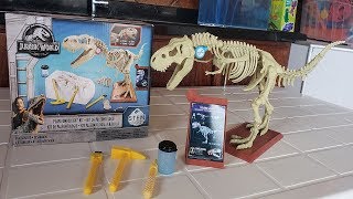 ENCONTREI OSSOS DO DINOSSAURO TREX Kit de Escavação Jurassic World [upl. by Limak72]