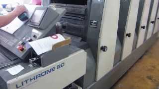 Komori Lithrone L 520 2001 printing [upl. by Burrows]