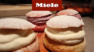 Semlor med mandelmassa och vaniljkrämsfyllning I Miele [upl. by Maurili]