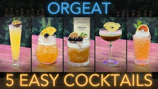 5 EASY Cocktails with Orgeat Syrup [upl. by Rozella429]