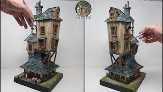 Harry Potter Building The Weasleys Burrow  StepbyStep  DIY TUTORIAL [upl. by Eleira]