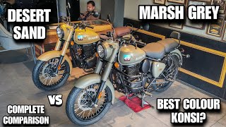 Konsi Colour Best Hai Signals Marsh Grey vs Signals Desert Sand  2024 BS7 Classic 350 Reborn MxK [upl. by Anid857]