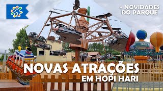 Conhecemos as 3 NOVAS ATRAÇÕES INAUGURADAS pelo HOPI HARI [upl. by Dolan]