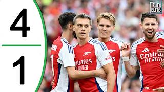 Arsenal vs Bayer Leverkusen 41 Extended Highlights amp Goals  Friendly 2024 [upl. by Isidor]