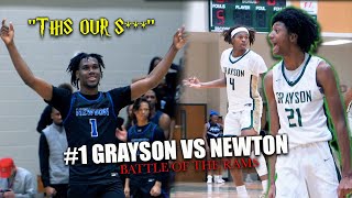 quotTHIS OUR Squot BIGEST RIVALRY IN GA NEEDS OVERTIME 1 GRAYSON VS 8 NEWTON [upl. by Ailehs]