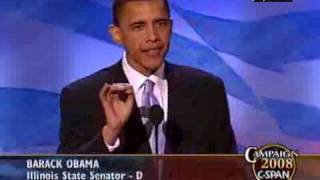 CSPAN Barack Obama Speech at 2004 DNC Convention [upl. by Eseerahs]