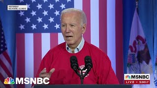 Joe Theres a new spring in Bidens step after Tuesday [upl. by Hammock]