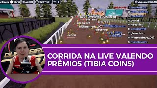 Corrida Interativa na Live Valendo Prêmios Tibia Coins Melhor Programa Pra Sorteios [upl. by Demmer]