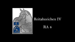 Reitabzeichen 4 Prüfung  Fuchsenhof  Dressurreiter RA 12 [upl. by Aihsatan]