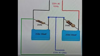 220v to 110v çevirici yaptık [upl. by Grania]