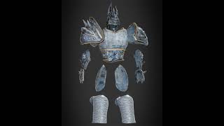 World of Warcraft Lich King Armor 3D printable model  replica  prop  cosplay  stl  print file [upl. by Nappie]