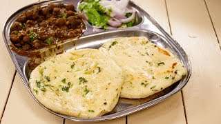 Kulche Recipe  Road Side Chole Kulcha Bread  Made in Tawa  CookingShooking [upl. by Andree]