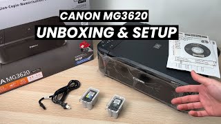 Canon PIXMA MG3620 Printer Unboxing and Full Setup [upl. by Lednyk489]