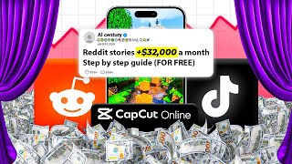 Create Reddit stories FOR FREE  CapCut Online Tutorial TikTok Creativity Program [upl. by Arahsat]