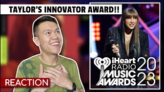 Taylor Swift  Innovator Award iHeart Radio Music Awards 2023 Speech REACTION [upl. by Ingles]