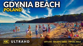 4K Gdynia Beaches ❤️ Walking Tour to Experience the Best of Polands Shorelines [upl. by Bust]