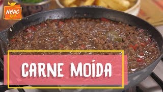 Carne moída cozida com molho de cerveja preta  Rita Lobo  Cozinha Prática [upl. by Rialcnis906]