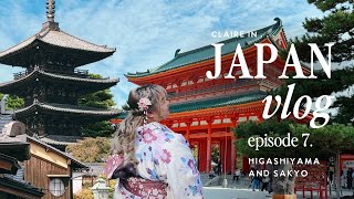 Renting a Kimono in Japan ⋮ Higashiyama Kyoto Starbucks and Heian Shrine Japan Vlog [upl. by Sulrac574]