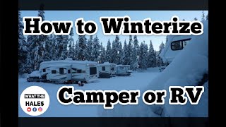 How To Winterize Your Camper amp RV With Antifreeze amp Flush The Water System Step By Step Instruction [upl. by Bernelle]