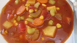 VEGETABLE SOUP  How to make simple Basic VEGETABLE SOUP Recipe [upl. by Anattar]