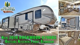 New 2018 ROCKWOOD 8290BS Outside Kitchen Rear Main Kitchen Fifth Wheel RV Camper Colorado Dealer [upl. by Kinchen]