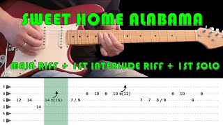 Lynyrd Skynyrd  Sweet Home Alabama  Guitar Tab  Lesson  Cover  Tutorial [upl. by Biron181]