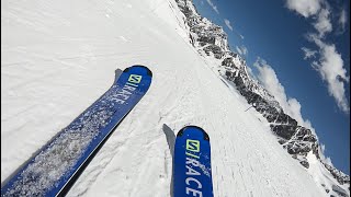 Narty Salomon SRACE PRO SL 2019 test i recenzja quotkomórekquot Salomona  Ski Review  skiracecenterpl [upl. by Dira]