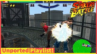 Beat Em Up Brawler Spikers Battle Segas Arcade 3D Vs Fighting  Beat Em Up on NAOMI Long Play [upl. by Brew]