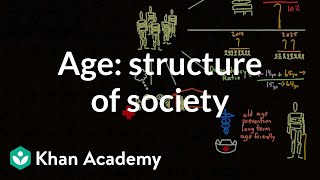 Demographic structure of society  age  Society and Culture  MCAT  Khan Academy [upl. by Ihcelek]