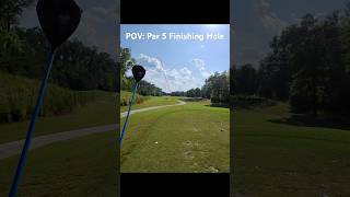 Play a tough par5 through my pov 🏌️‍♂️ golfpov golf shottracer raybanmeta [upl. by Atteynek643]