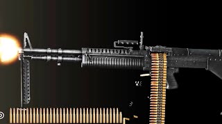 M60 Weapon Slowmo Animations and Sounds  Real life FreeFire PUBG COD Guns  FreeFire Thunders [upl. by Allerie]