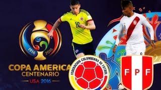 COLOMBIA VS PERU  COPA AMÉRICA CENTENARIO 2016  17062016  PES 2016 [upl. by Rawna]