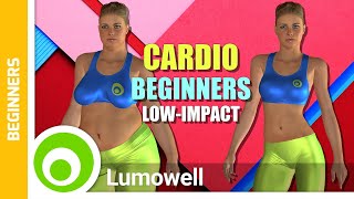 15 Minute LowImpact Cardio Workout For Beginners [upl. by Sobmalarah]