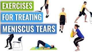 Meniscus Tear Exercises 23 Exercises and Stretches Explained and Demonstrated [upl. by Ahsiekin643]